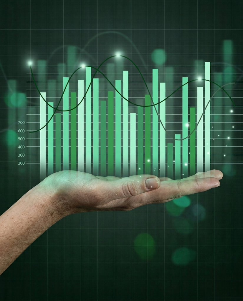 Empresário analisando finanças